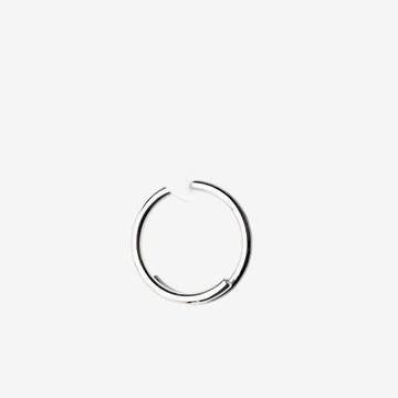 Detail View 1 of A Pair of Solid White Brass Spiral Hoop Ear Weight Hanger